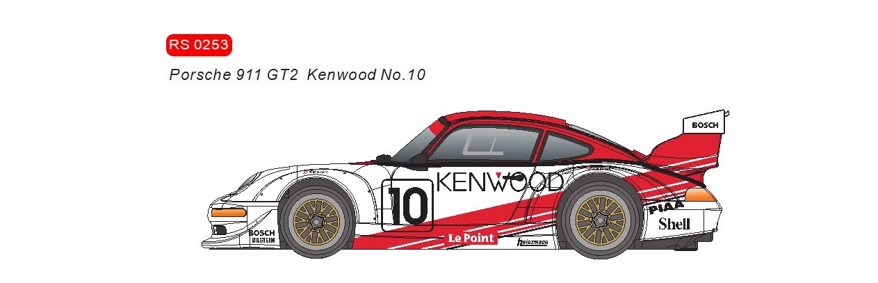 RS0253 Porsche 911 GT2 Kenwood No.10